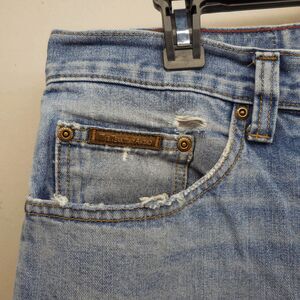 Territory Ahead Jeans Mens 36x32 Light Wash Faded Distressed Thrashed Jeans